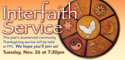 Interfaith Service 11/26